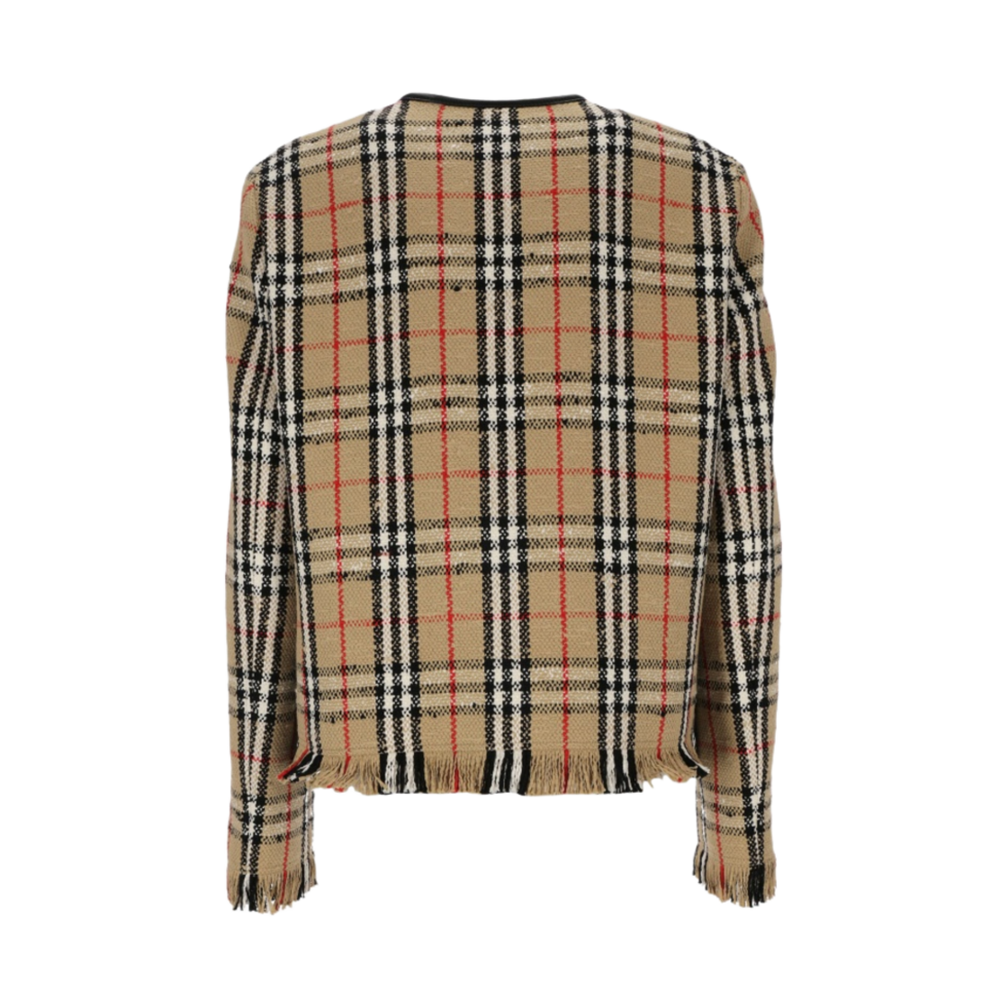 (W) 버버리 빈티지 체크 부클레 자켓 아카이브 베이지((W) Burberry Vintage Check Boucle Jacket Archive Beige) - 2