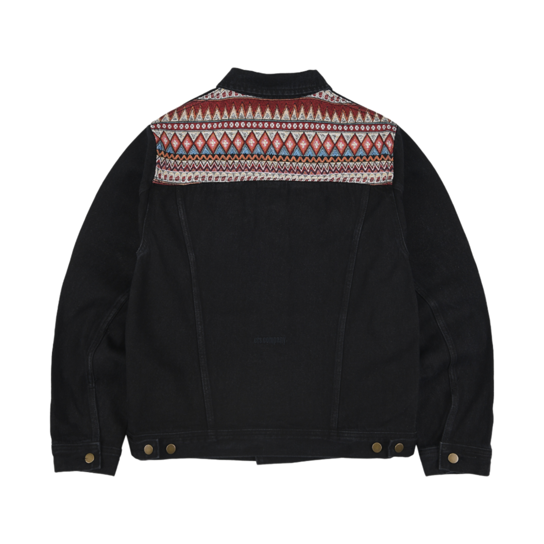 ersco-0052 ersco Ancient Denim Trucker Jacket Black