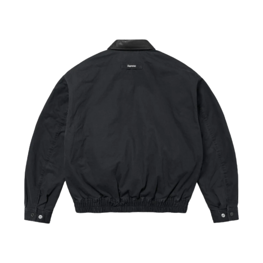 슈프림 레더 칼라 유틸리티 자켓 블랙 - 24FW(Supreme Leather Collar Utility Jacket Black - 24FW) - 2
