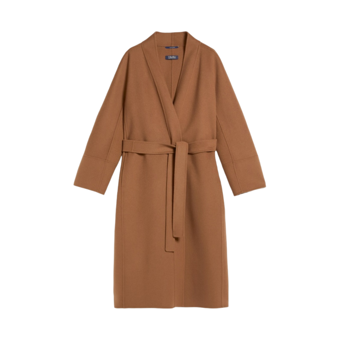 CALLA-095 (W) S Max Mara Calla Wool Robe Coat Brown Bronze
