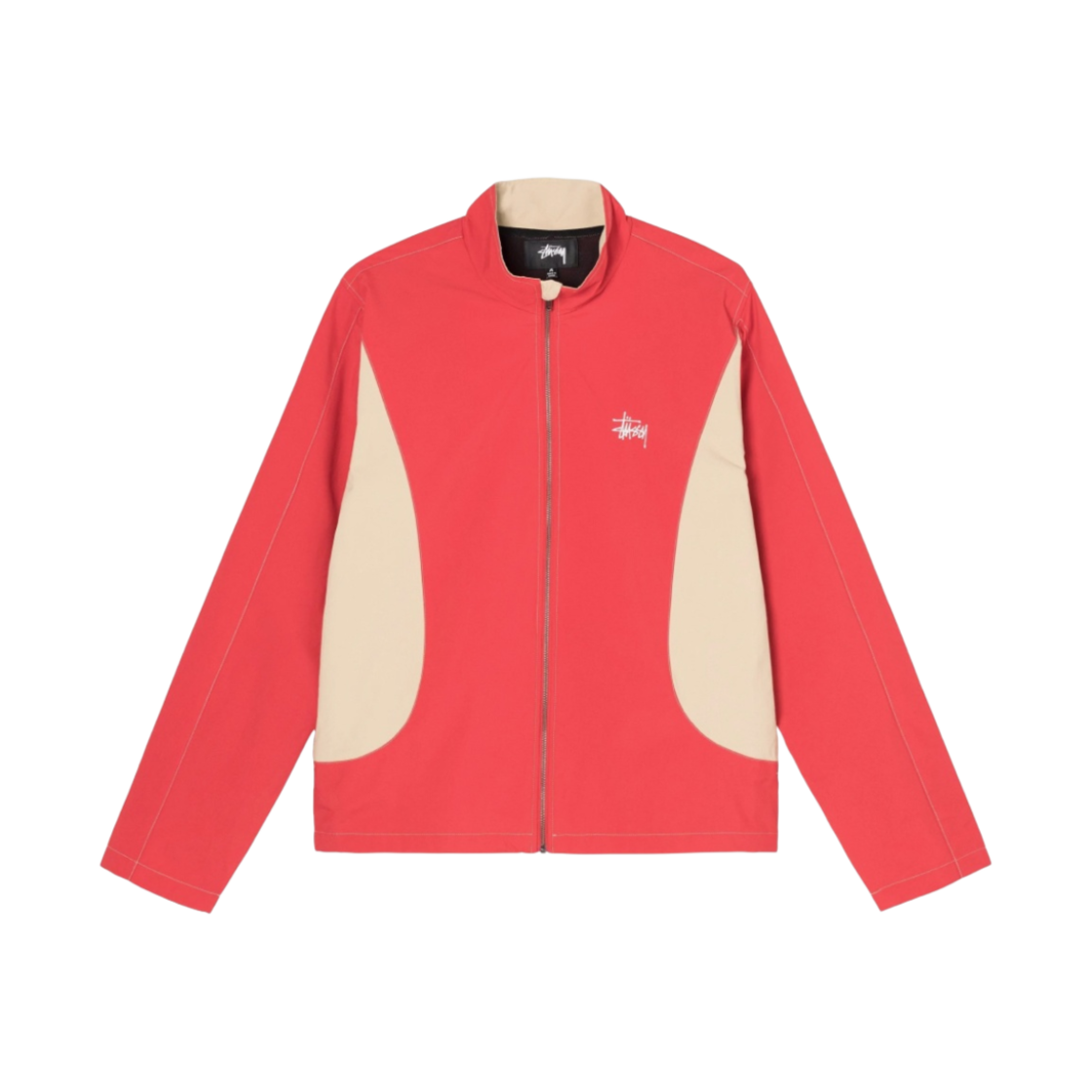 115585 Stussy Panel Track Jacket Red