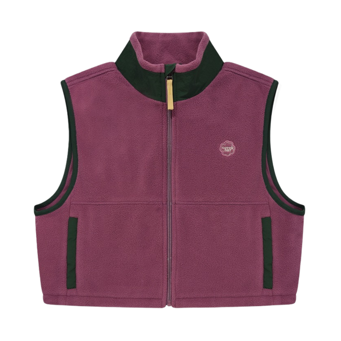 (W) 커버낫 플리스 베스트 라벤더((W) Covernat Fleece Vest Lavender) - 1