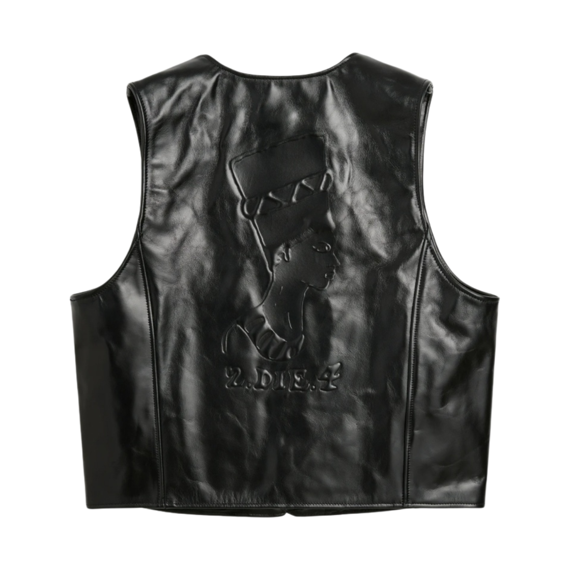 아워레가시 x 데님 티어스 x 투팍 레더 베스트 블랙(Our Legacy x Denim Tears x Tupac Leather Vest Black) - 2