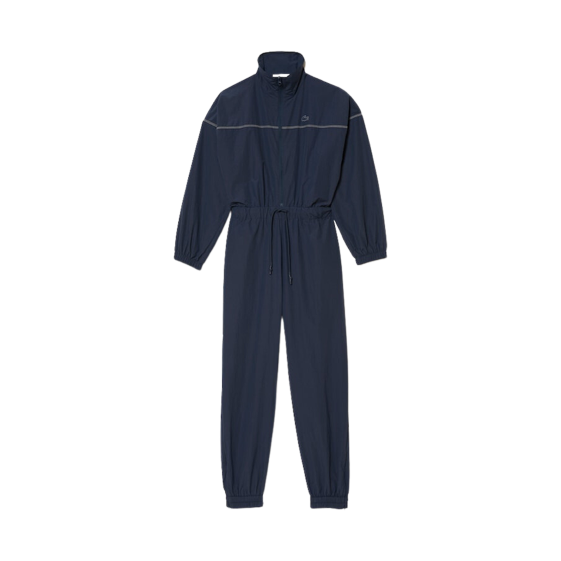 (W) 라코스테 하이넥 집 점프수트 블루((W) Lacoste High-Neck Zip Jumpsuit Blue) - 1
