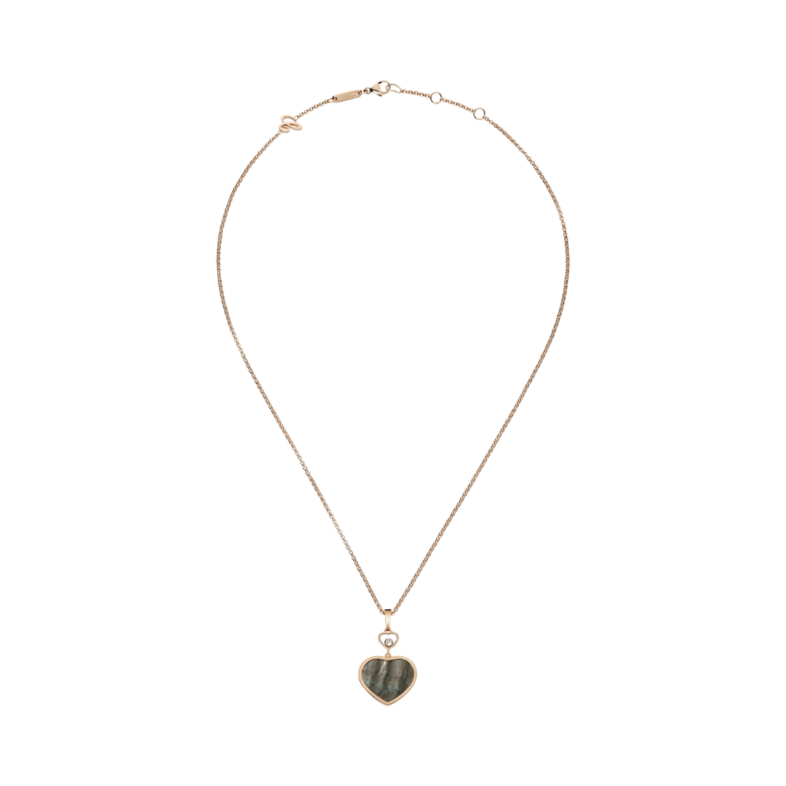 쇼파드 해피 하트 펜던트 로즈 골드 블랙 타히티산 마더 오브 펄 다이아몬드(Chopard Happy Hearts Pendant Rose Gold Black Tahitian Mother of Pearl Diamond)