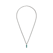 Gucci Necklace With Enamel Pendant Silver
