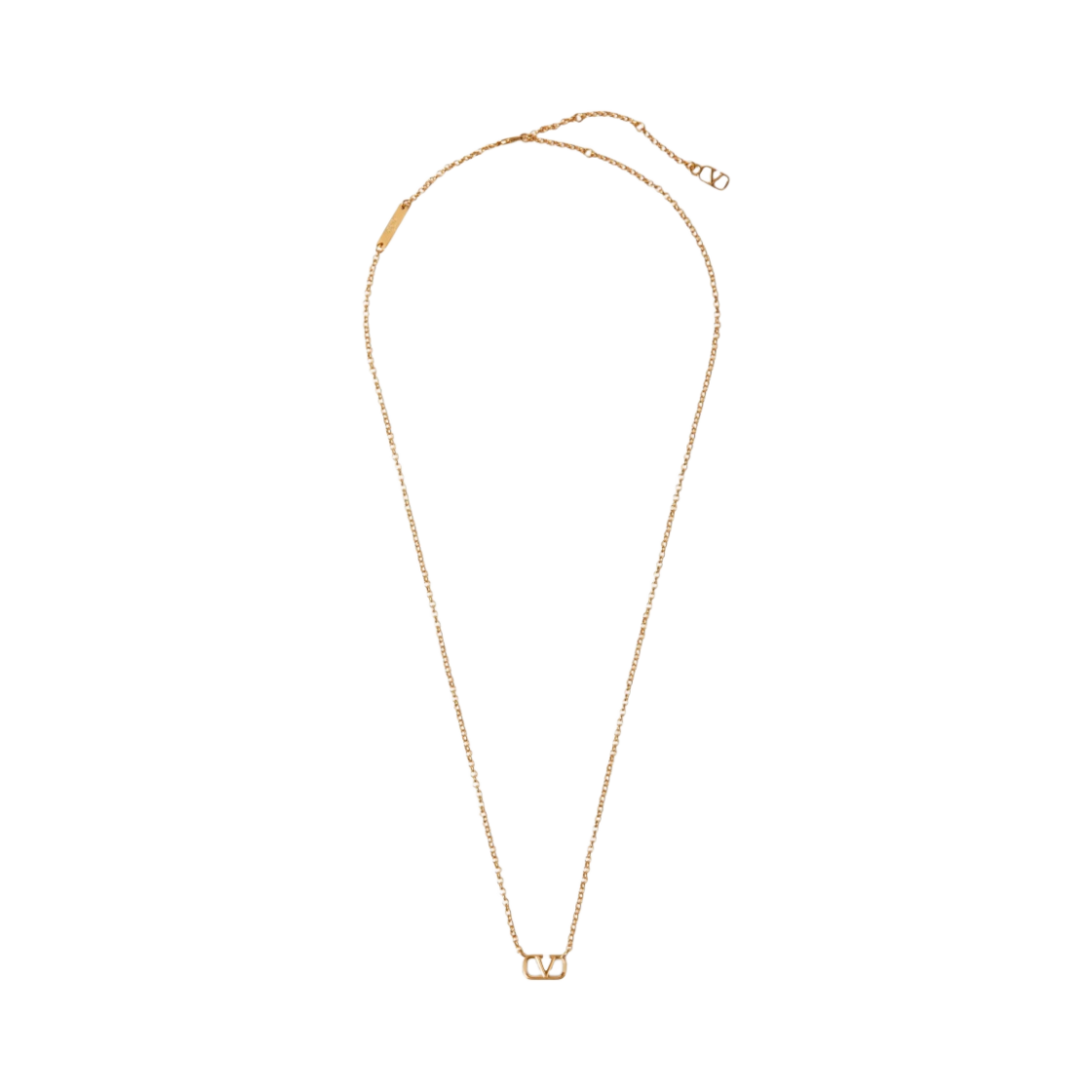 발렌티노 브이로고 시그니쳐 메탈 네클리스 골드(Valentino Vlogo Signature Metal Necklace Gold)