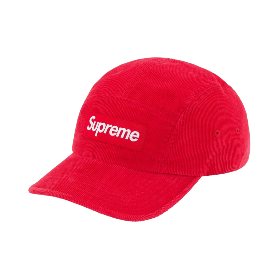 - Supreme Fine Wale Corduroy Camp Cap Red - 21SS