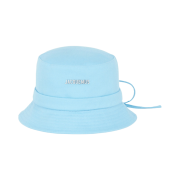 Jacquemus Le Bob Gadjo Knotted Bucket Hat Blue