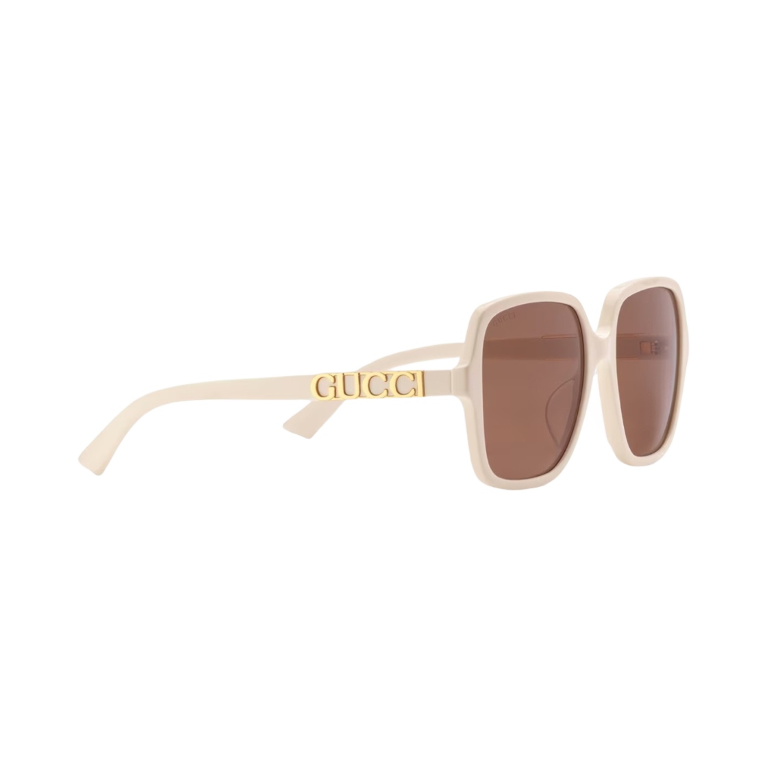 (W) 구찌 로우 노즈 브릿지 핏 렉탱글 선글라스 샤이니 아이보리 아세테이트((W) Gucci Low Nose Bridge Fit Rectangle Sunglasses Shiny Ivory Acetate) - 2