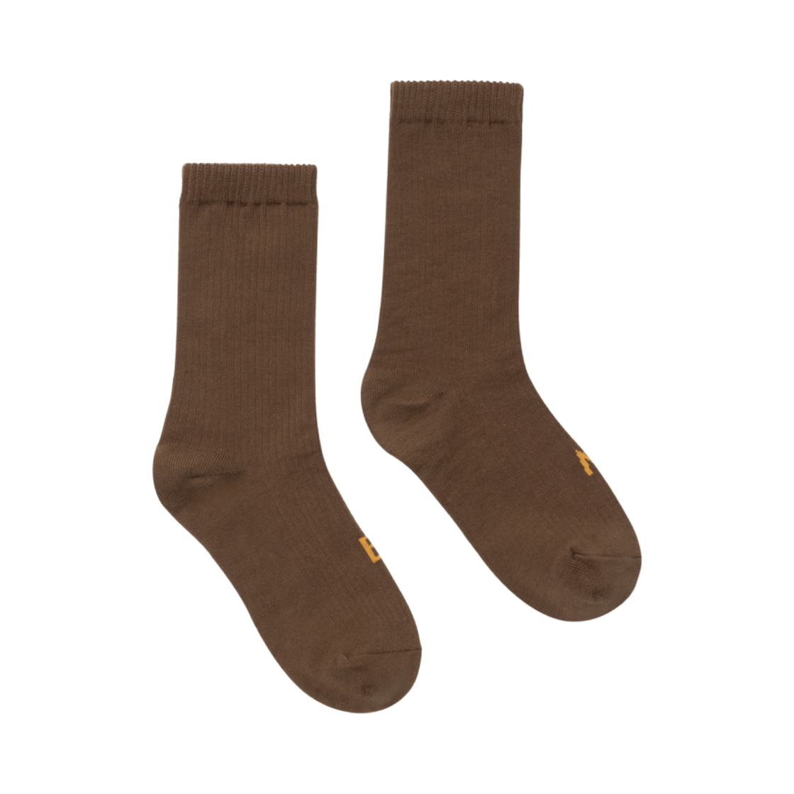 - Budhi Mudra Rib Ankle Socks Tortoise Shell