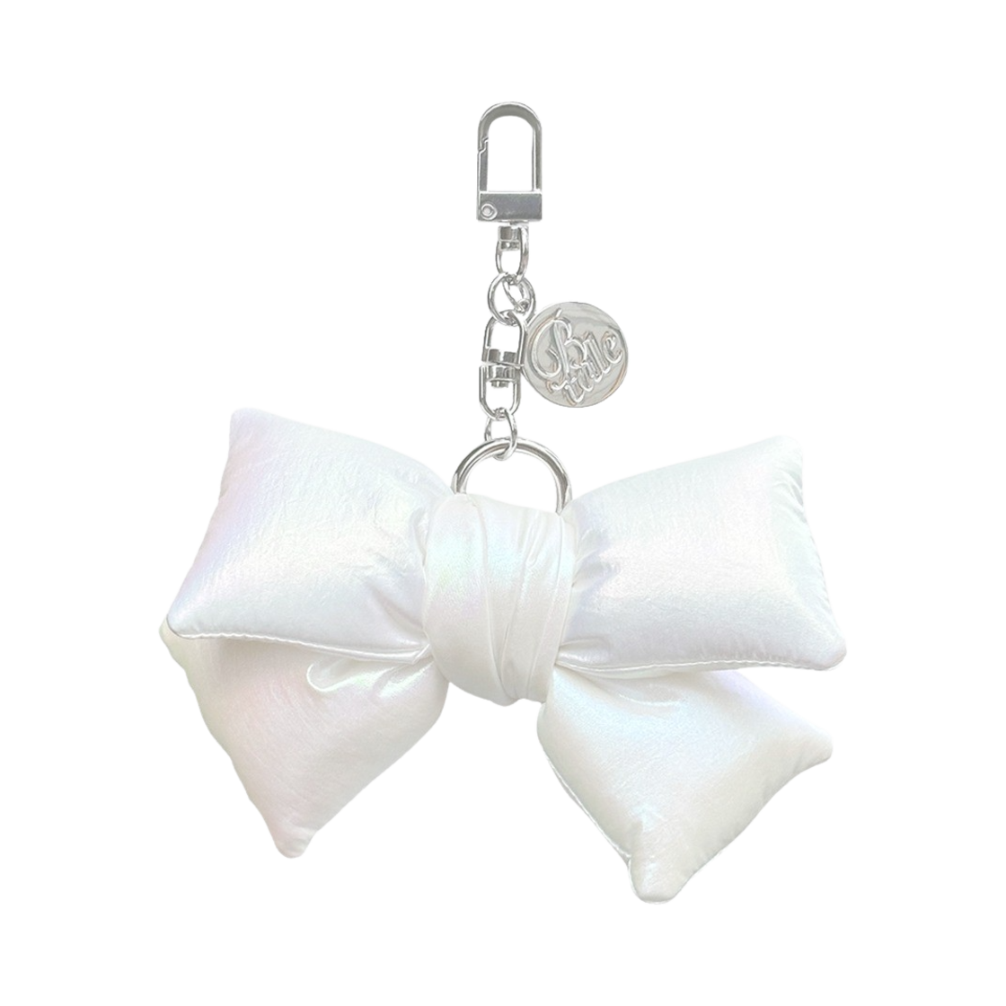 [KREAM 단독] 블루밍테일 패디드 리본 키링 화이트