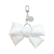 [KREAM 단독] Bloomingtale Padded Ribbon Keyring White