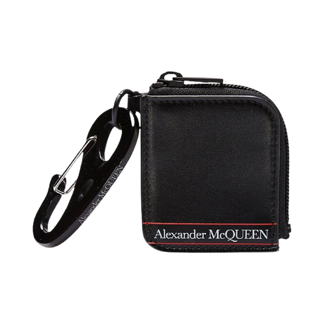 6016891SJ2B1092 Alexander McQueen Logo Coin Wallet Black