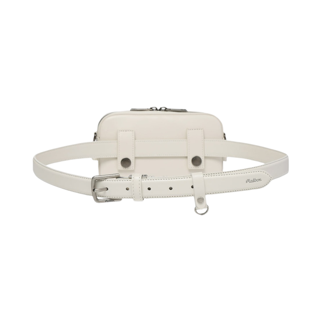 (W) 말본 골프 버킷 힙색 벨트 아이보리((W) Malbon Golf Buckets Hip Sack Belt Ivory) - 3