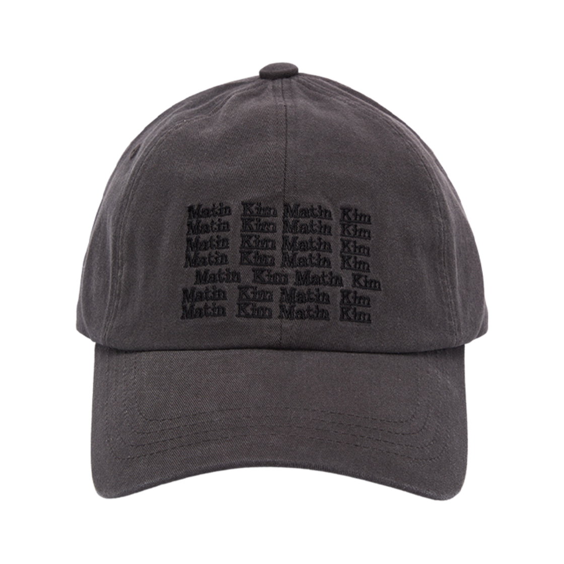 (W) 마뗑킴 레터링 볼캡 차콜((W) Matin Kim Lettering Ball Cap Charcoal) - 2