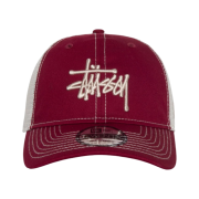 Stussy New Era 9Twenty Basic Trucker Cardinal