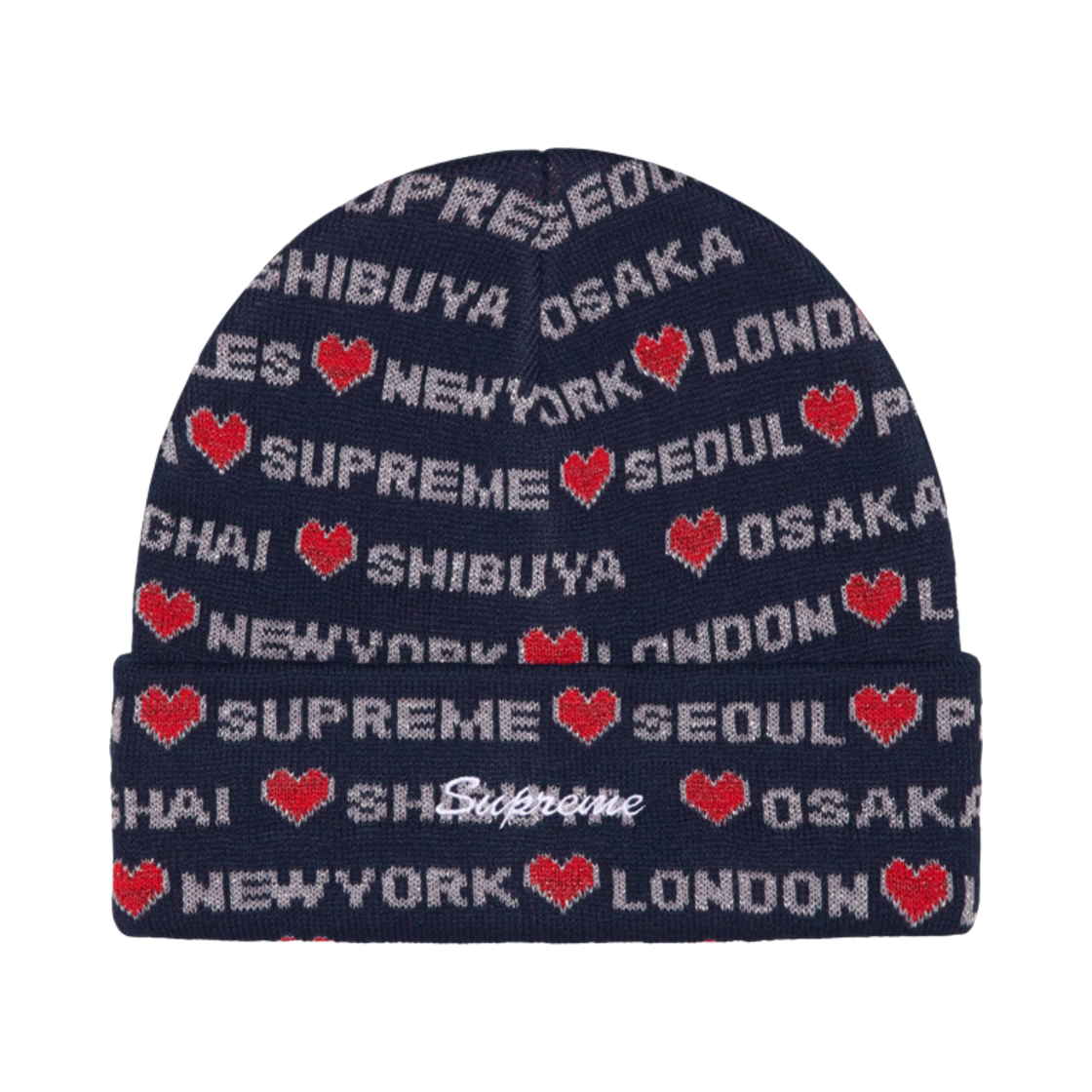 【新品】Supreme  24FW Hearts Beanie Black 슈프림 하츠 비니 블랙 - 24FW | Supreme | KREAM