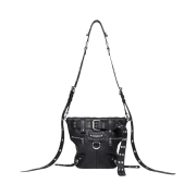 Balenciaga Emo XS Bucket Bag in Washed Calfskin Black