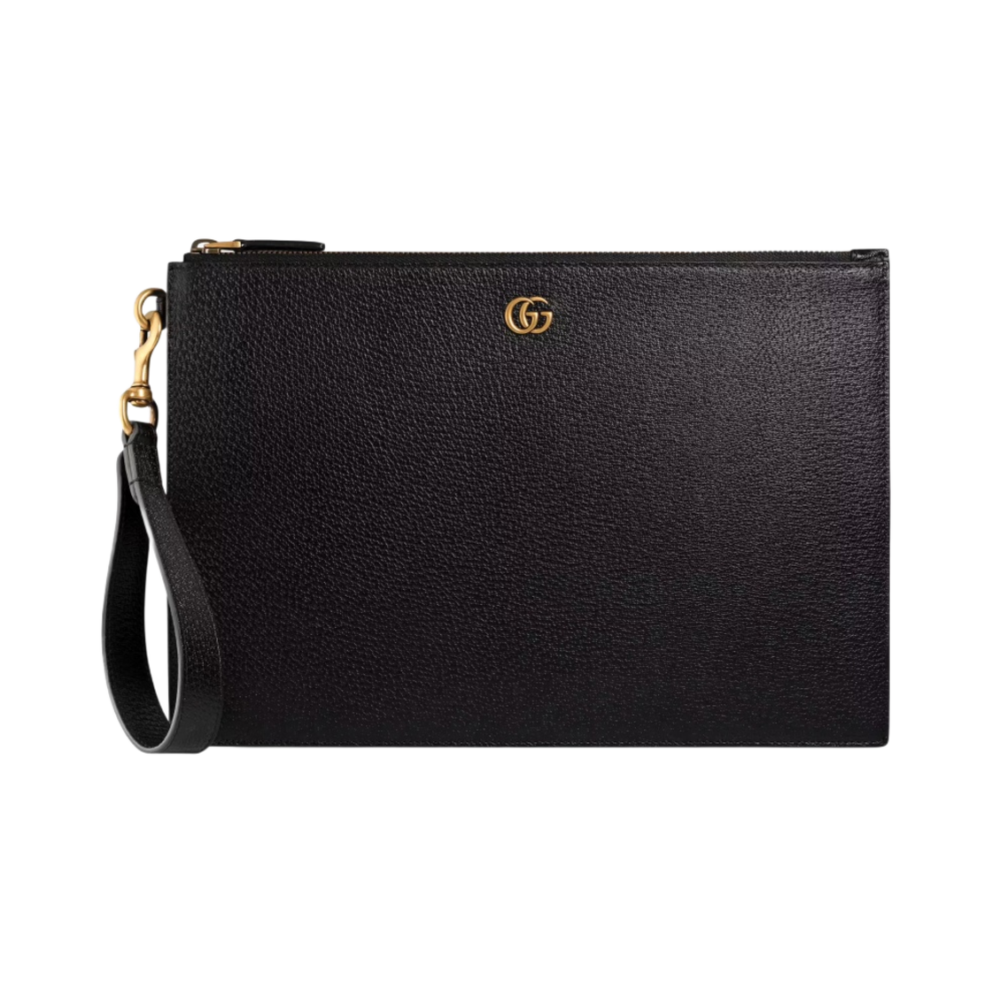 구찌 GG 마몽 레더 파우치 블랙(Gucci GG Marmont Leather Pouch Black)
