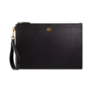 Gucci GG Marmont Leather Pouch Black