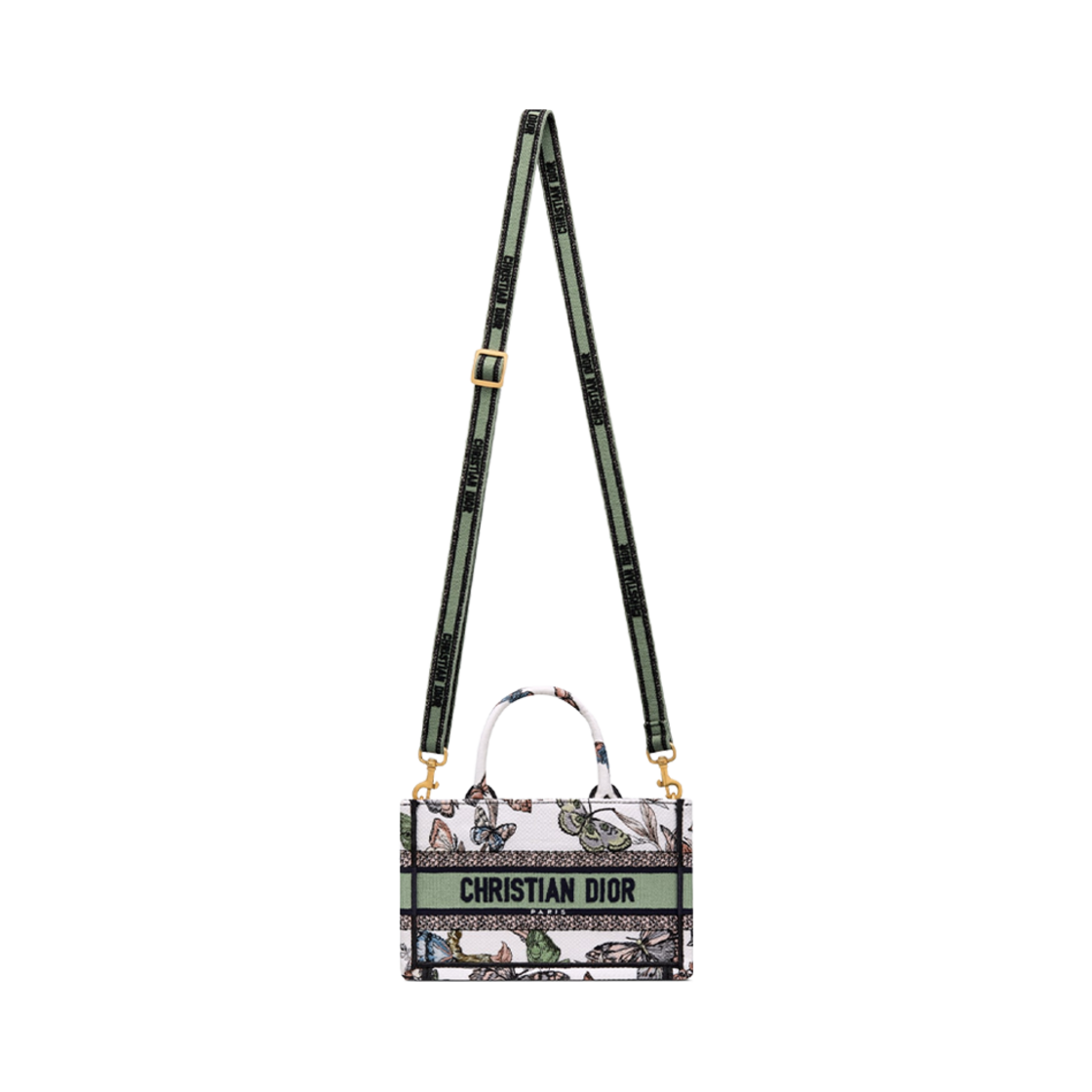 디올 라이트 디올 북 토트백 스트랩 화이트 멀티컬러 멕시코(Dior Mini Dior Book Tote with Strap White Multicolor Mexico) - 3