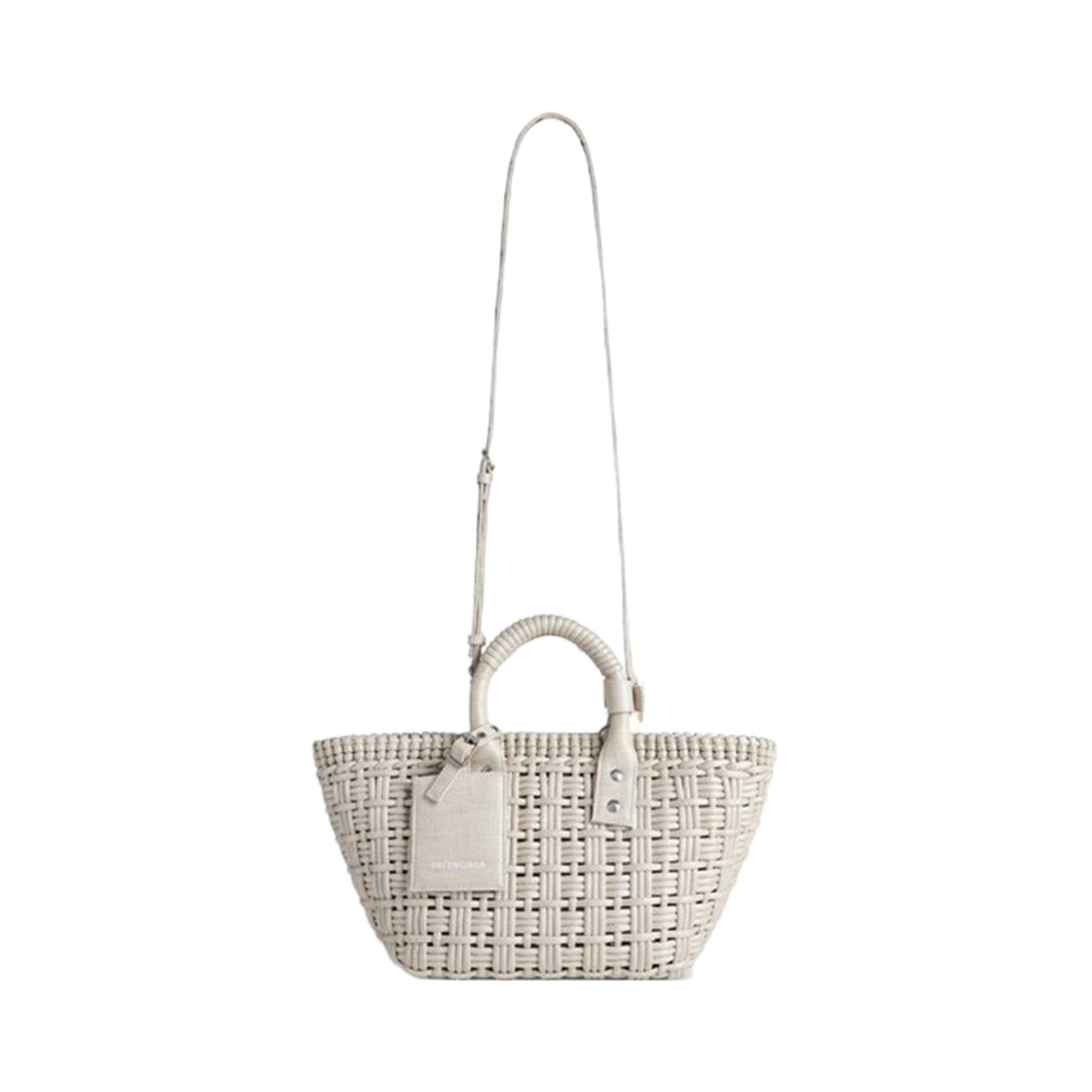 발렌시아가 비스트로 XS 베스킷 스트랩 오프 화이트(Balenciaga Bistro XS Basket with Strap Off White) - 4