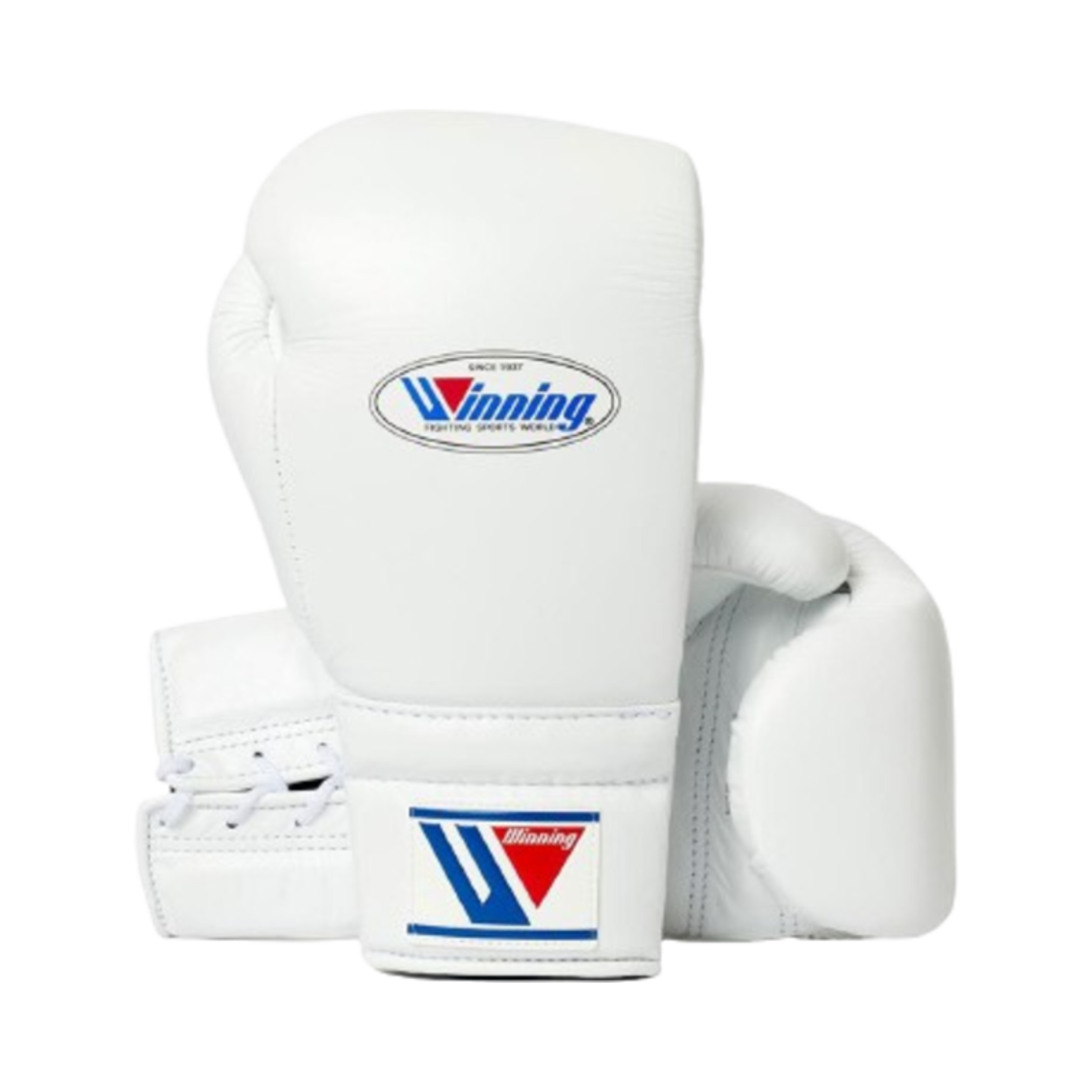 위닝 레이스업 복싱 글러브 화이트(Winning Lace Up Boxing Gloves White)