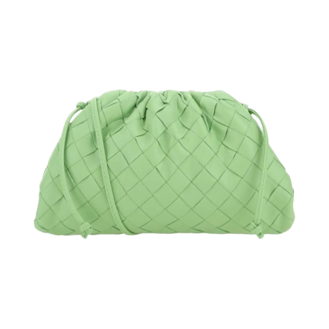 보테가 베네타 미니 레더 파우치 피스타치오(Bottega Veneta Mini Leather Pouch Pistachio) - 1