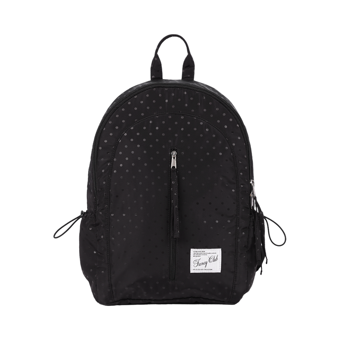 팬시클럽 도트 라운드 백팩 블랙