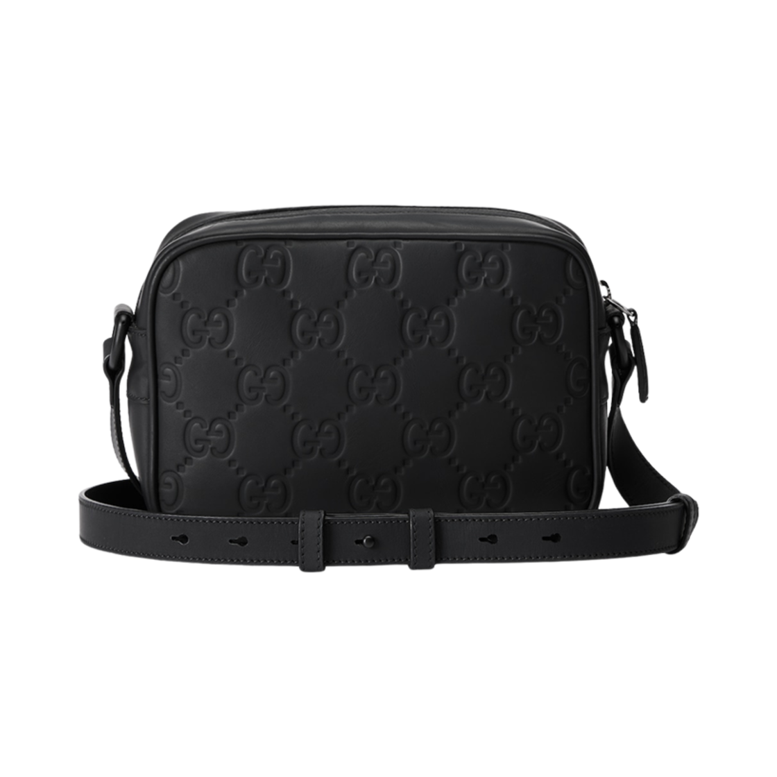 구찌 GG 러버 이펙트 미니 숄더백 블랙(Gucci GG Rubber-Effect Mini Shoulder Bag Black) - 2