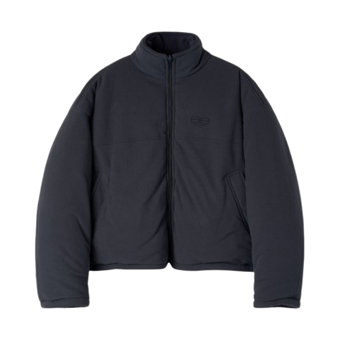 발렌시아가 BB 로고 집업 자켓 블랙(Balenciaga BB Logo Zip Up Jacket Black) - 1