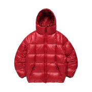 Thevinylhouse Hooded Duck Down Jacket Burgundy