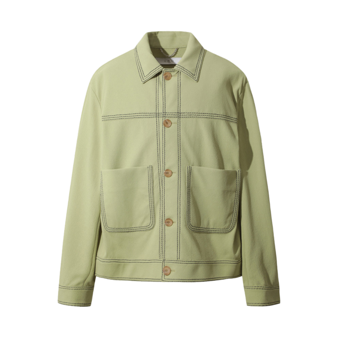 이로 더블 스티치 세미오버 자켓(Iro Double Stitch Jacket Green) - 1