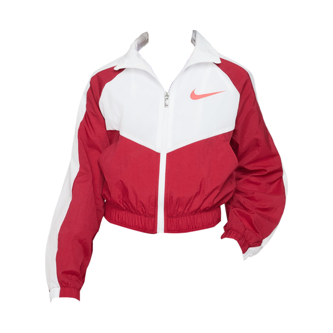 FB1267-620 (Kids) Nike NSW Woven Jacket Noble Red White