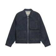 Stussy Denim Zip Work Jacket Raw