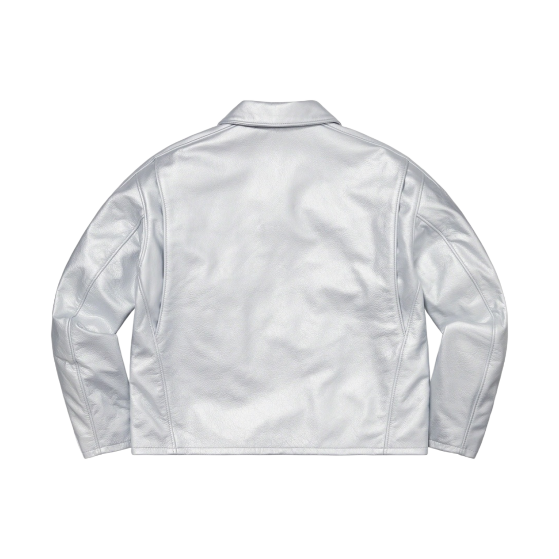 슈프림 x 쇼트 레더 레이서 자켓 실버 - 23SS(Supreme x Schott Leather Racer Jacket Silver - 23SS) - 3