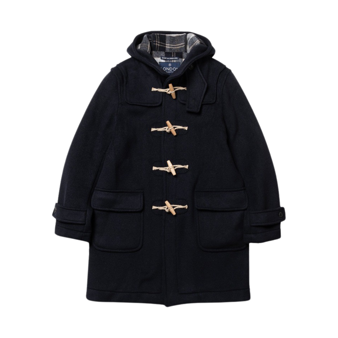 런던 트레디션 맨즈 에리카 더플 코트 네이비 SBB 130(London Tradition Mens Erica Duffle Coat Navy SBB 130)