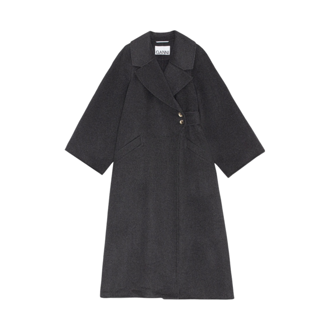 (W) 가니 롱 울 코트 팬텀