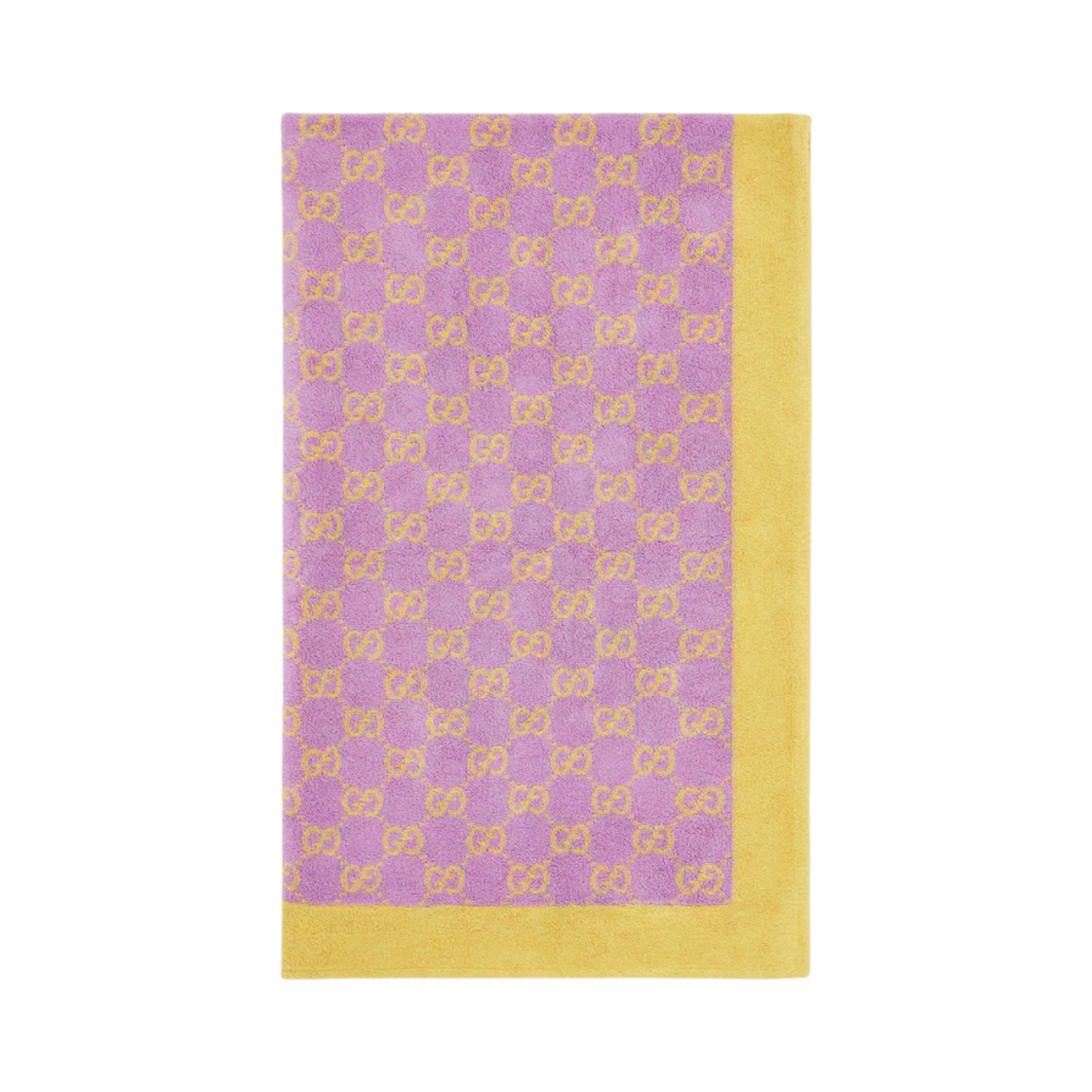 구찌 GG 테리클로스 비치 블랭킷 라일락 옐로우(Gucci GG Terrycloth Beach Blanket Lilac Yellow) - 1