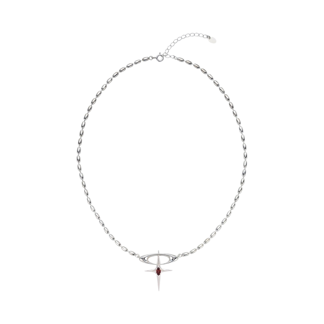 티스 로고 쥬얼 초커 가넷(Teeth Logo Jewel Choker Garnet)