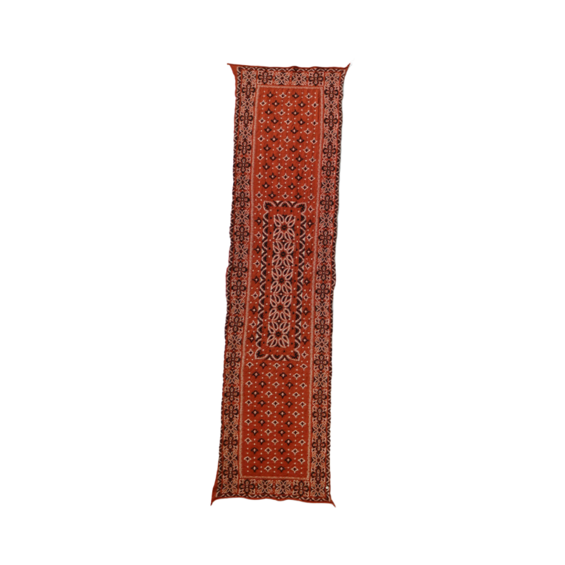 EK-987 Kapital Colourful Big Felted Wool Bandana Muffler For Moms Orange