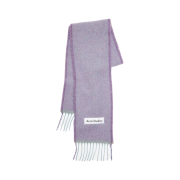 Acne Studios Mohair Wool Fringe Muffler Lavender Purple