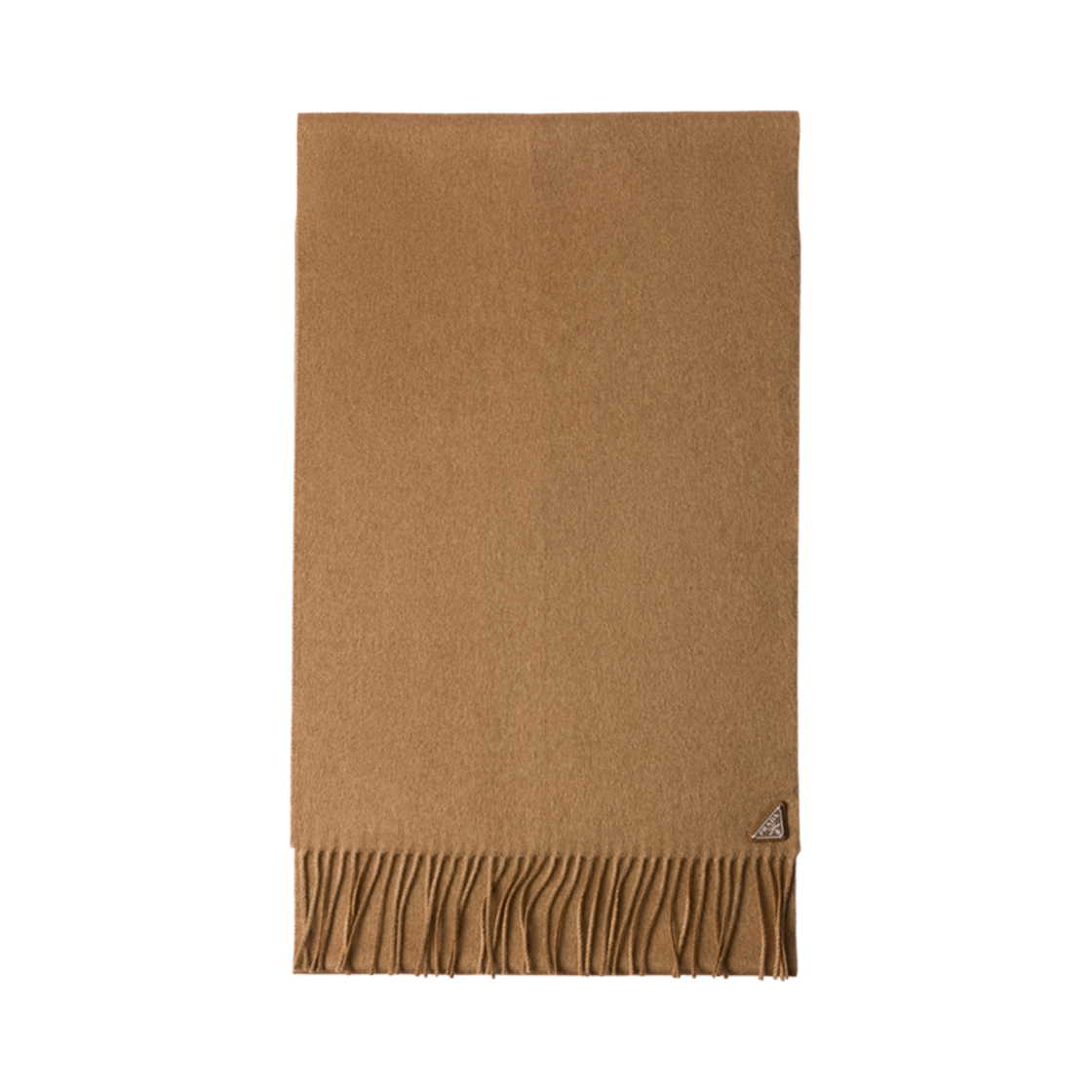 2FS065-2COP-F0040 Prada Silk and Cashmere Scarf Camel Brown