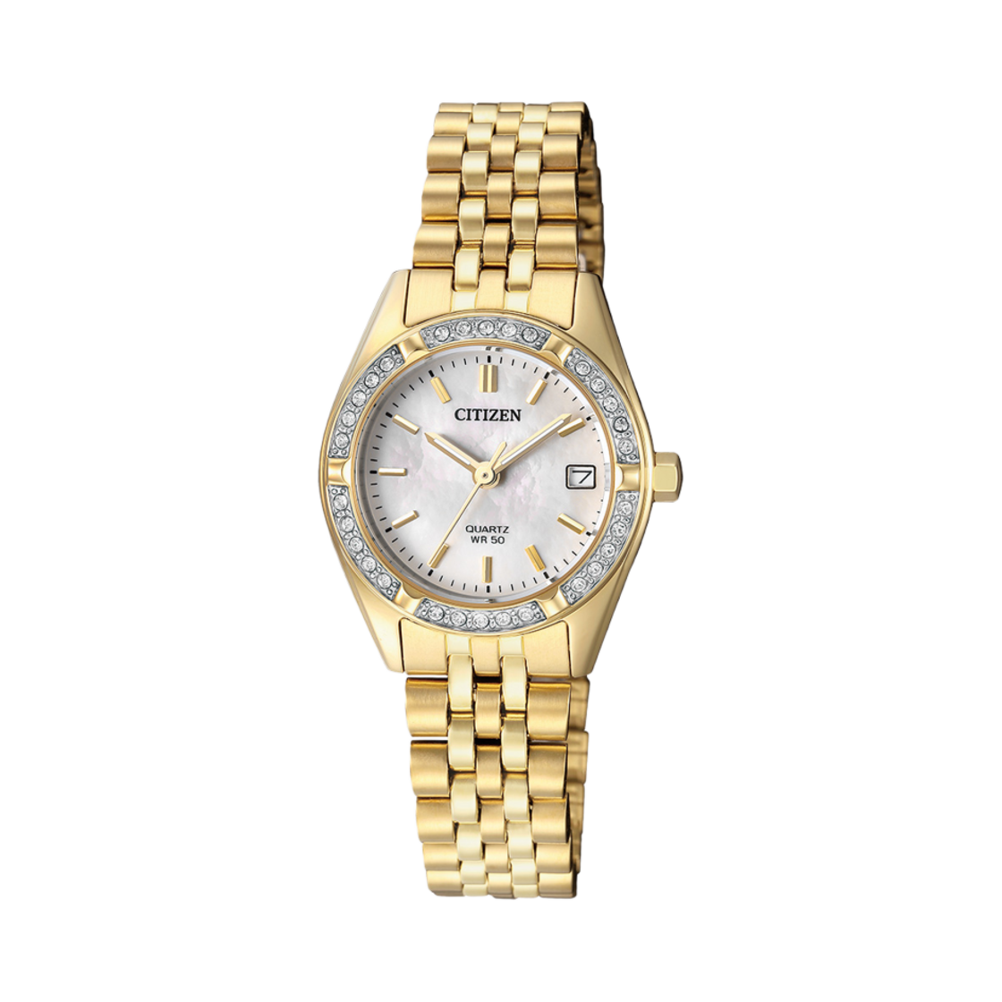 EU6062-50D Citizen Dress Quartz 26mm Stainless Steel Mother of Pearl Gold