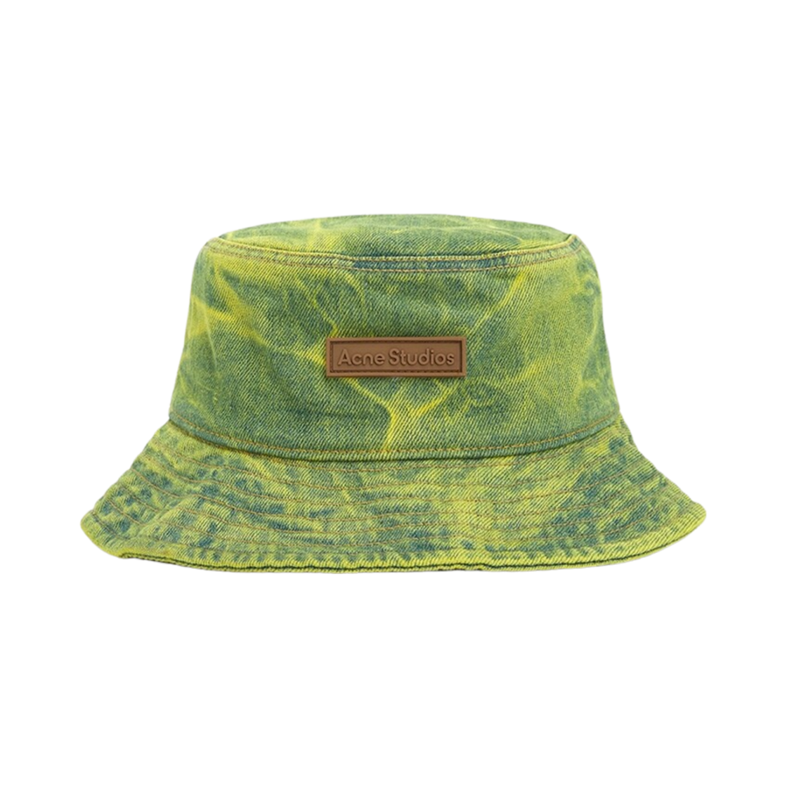 C40291-AL0 Acne Studios Denim Bucket Hat Green