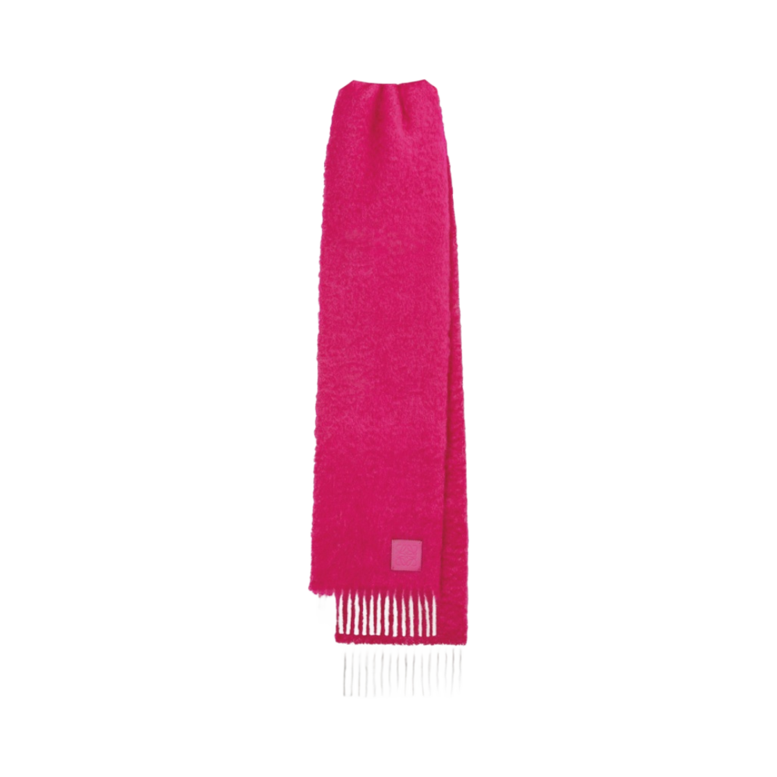 로에베 모헤어 울 머플러 핑크 튤립(Loewe Muffler in Wool and Mohair Pink Tulip) - 2