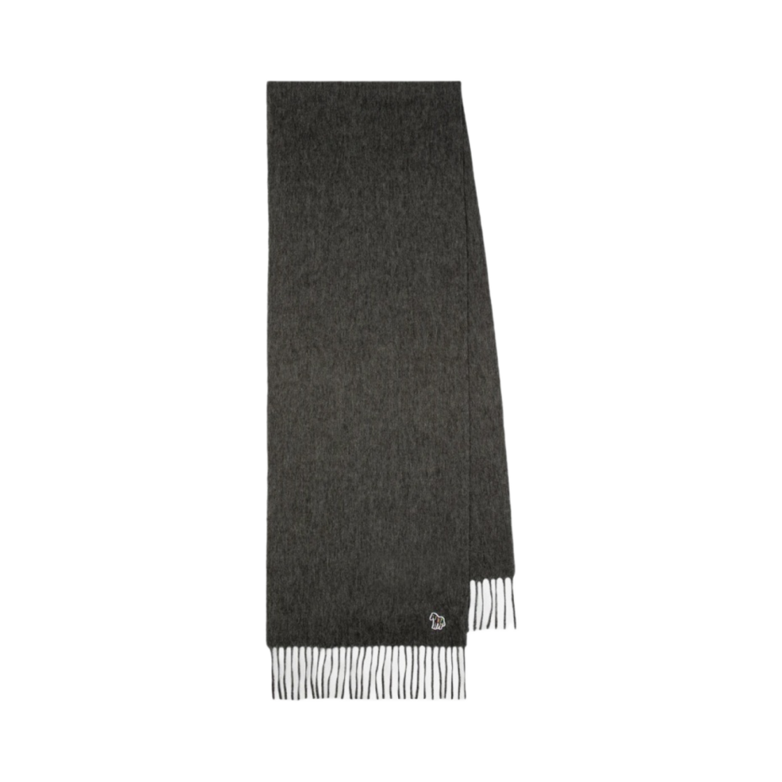 M2A-150K-JZEBRA-76 Paul Smith Lambswool Zebra Scarf Grey