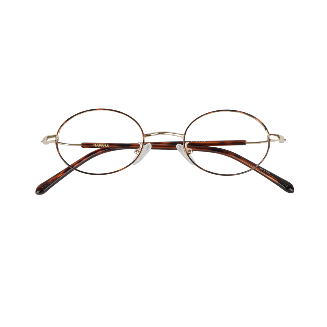 한글 빈티지 오벌 골드 호피