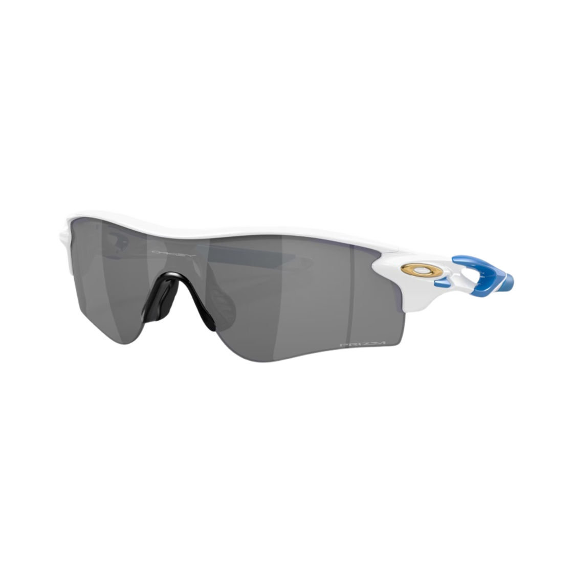 OO9206-4738 Oakley Radarlock Path Polished White Frame Prizm Black Lenses Low Bridge Fit